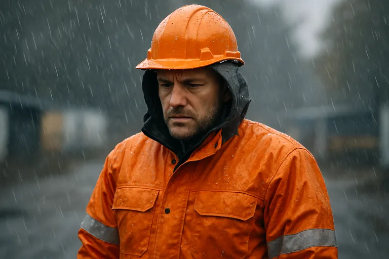 Hoe blijf je droog in een winterse werkjas?